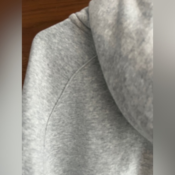 NIKE AIR Hoodie Women’s Medium Gray Sweatshirt Pullover Spell Out Logo. Size M - Picture 8 of 9